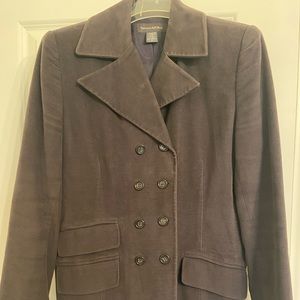 Banana Republic grey velvet blazer. Size 14